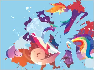 znaczek, My Little Pony, Rainbow Dash