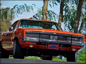 Amerykański zabytkowy samochód Dodge The Dukes of Hazzard rocznik 1969