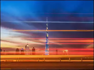 Wieżowiec, Drapacz chmur, Dubaj, Zjednoczone Emiraty Arabskie, Burj Khalifa