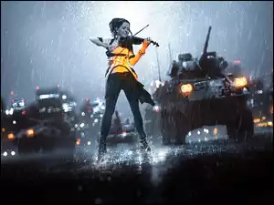 Battlefield 4, Lindsey Stirling, Skrzypce