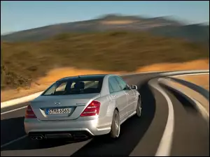 Mercedes, Zakręty, AMG, W221
