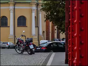 XV535, Yamaha, Motocykl, Chopper, Virago, Motor