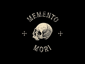 Czaszka z napisem Memento Mori