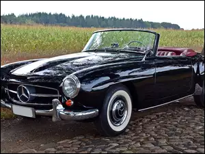 Model starego auta Mercedes 190SL
