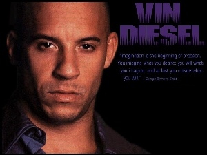 Vin Diesel, ciemne oczy