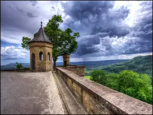 Zamek Hohenzollern w Bisingen w Niemczech