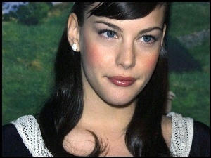 Liv Tyler, Czarne Włosy, Niebieskie, Oczy