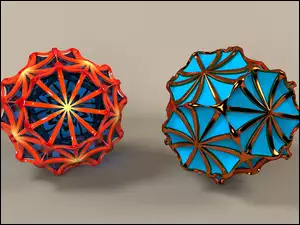 dwie kulki w grafice 3D