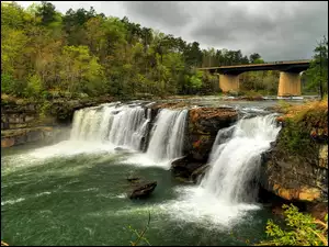 Widok na Little River Canyon National Preserve w Stanach Zjednoczonych