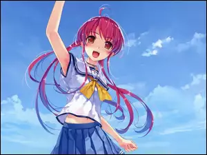 Anime, Dziewczyna, Niebo, Manga