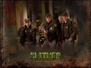 Slither, napis, policja, dom