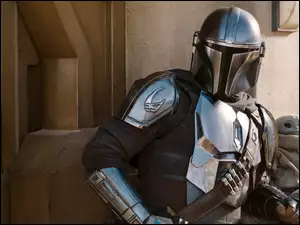 Baby Yoda i Boba Fett z serialu The Mandalorian