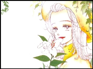 Paradise Kiss, kwiaty, kobieta, kapelusz
