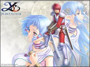 mężczyzna, manga, Ys Vi The Ark Of Napishtim, grafika, postać, wojownik