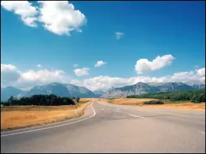 Góry, drga, Chmura, Niebo