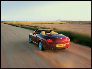 Szosa, Bordowy, Bentley Continental GTC