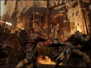 Walka rycerzy z gry For Honor