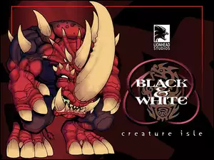 logo, Creature Isle, nosorożec