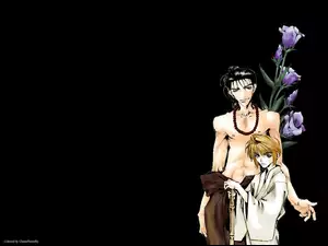 Saiyuki, korale, ludzie, kwiaty