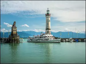 latarnia morska New Lighthouse w Lindau nad Jeziorem Bodeńskim