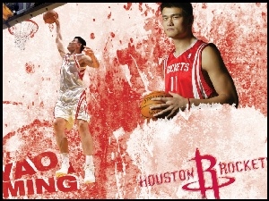Koszykówka, Huston Rockets, koszykarz , Yao Ming