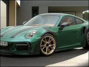 Techart GTstreet R Touring, Zielone, Porsche 911 Turbo