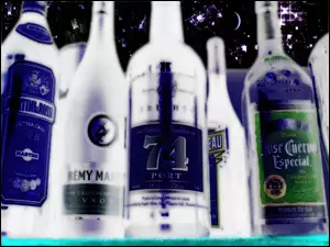 Vodka, butelki