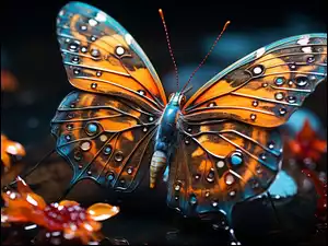 Motyl, Kolorowy, Motyl Owad