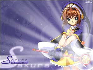 sukienka, Cardcaptor Sakura, napisy, kobieta, czapka