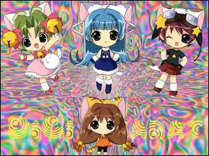 Digi Charat, kalejdoskop, dziewczynki, przebrania