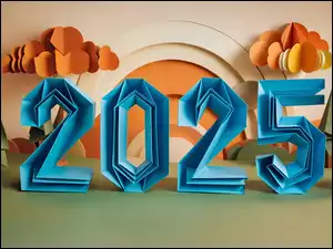 Drzewa, Origami, Nowy Rok, 2025