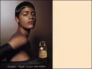 farba, Gaultier, perfumy, kobieta, flakon