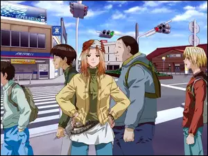 Genshiken, ludzie, ulica, światła