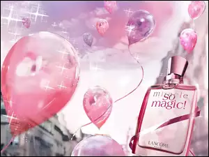 Lancome, perfumy, balony, flakon