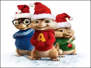 czapki, Alvin i wiewiórki 2, mikołajowe