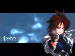 Manga Iria, pistolet, kobieta