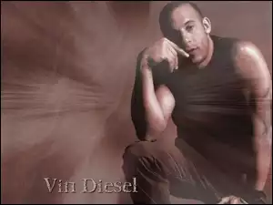 Vin Diesel, czarna koszulka