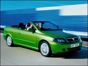 cabrio, Zielony, Opel Bertone