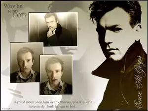 jasne włosy, Ewan McGregor, sweterek