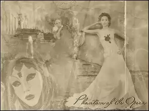 Phantom Of The Opera, maska, Emmy Rossum, suknia