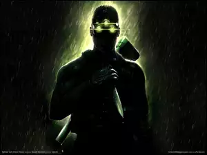 nóż, Splinter Cell, mężczyzna, deszcz