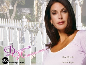 Desperate Housewives, napis, Teri Hatcher, płot