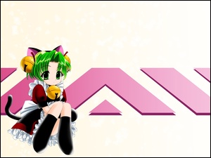 ogon, Digi Charat dziewczyna, napis