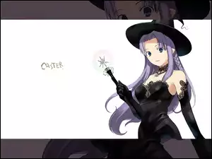 czarownica, Fate Stay Night, kobieta, kapelusz