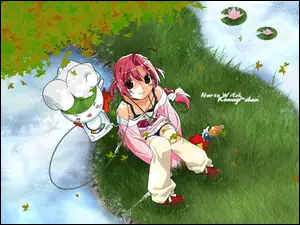 łąka, osoba, Nurse Witch Komugi