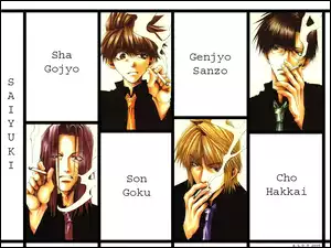 papierosy, Saiyuki, ludzie