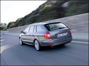 Kombi, Szara, Skoda Superb