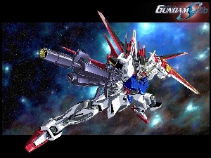 kosmos, Gundam Seed, logo, napis, robot