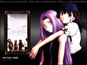Fate Stay Night, napisy, dziewczyny, lustro