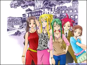 miasto, Mahou Sensei Negima, kobiety